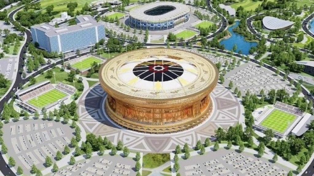 Un render del Trong Dong Stadium, al Vietnam