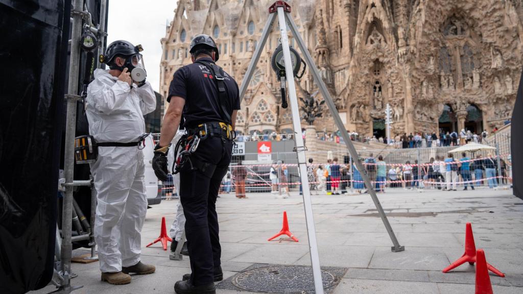 Los Mossos d'Esquadra preparan un dispositivo especial en la Sagrada Familia para la llegada del Papa León XIV