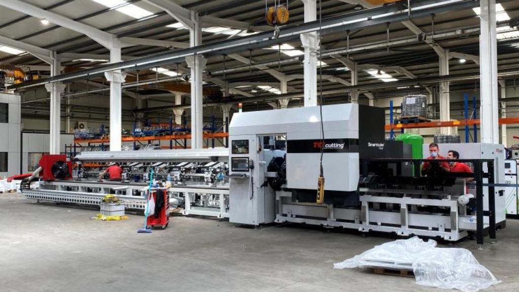Interior de una máquina de VC Umformtechnik