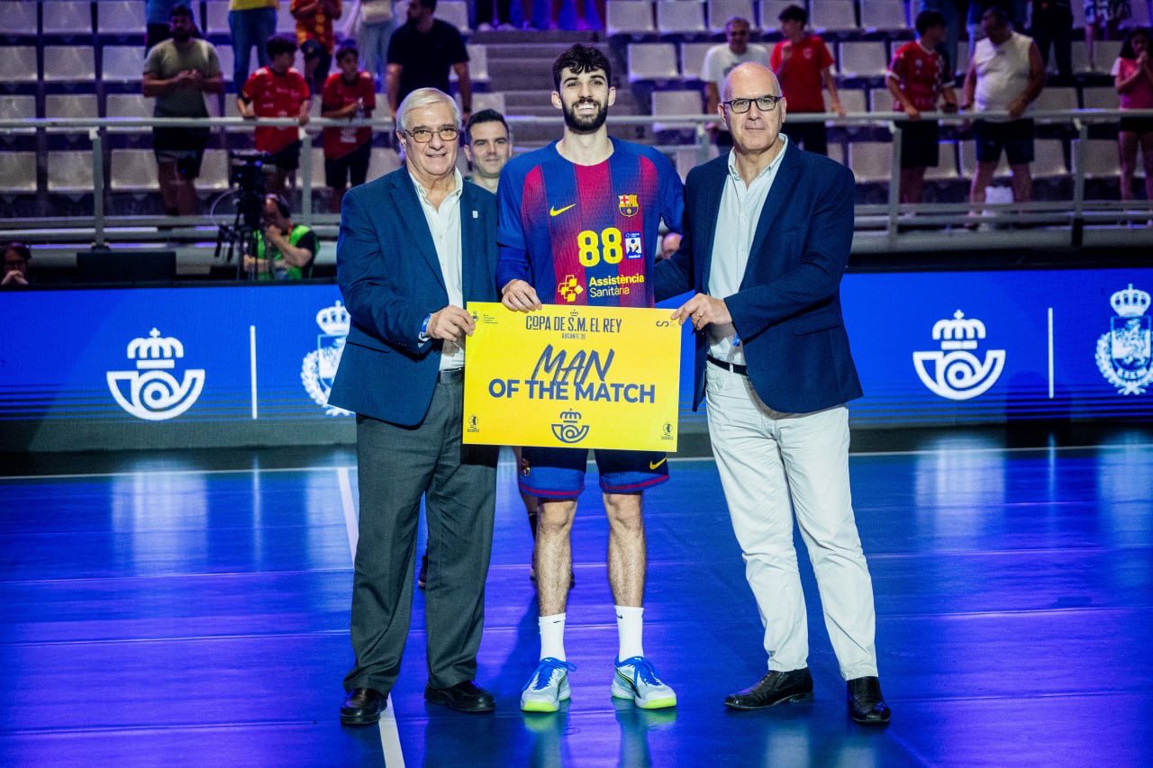 Petar Cikusa, MVP de los cuartos de final de la Copa del Rey de balonmano