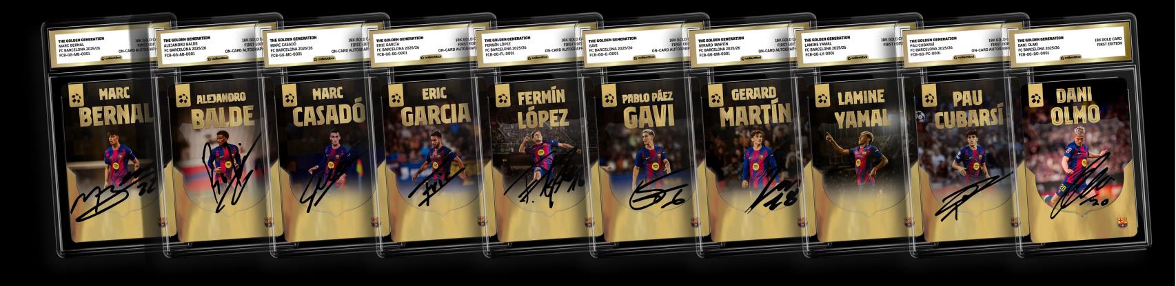 Les cartes del Barça de 'La Generació Daurada', en col·laboració amb Collectibol