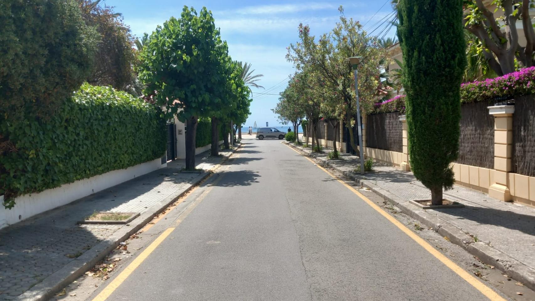 Calle de Manuel Sabater, donde se ubica el inmueble