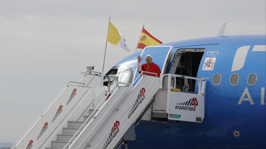 El Papa, a su llegada a Madrid este sábado