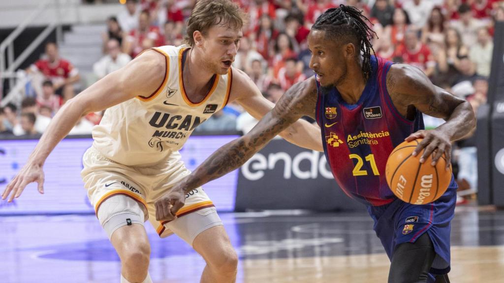 Will Clyburn bota en el UCAM Murcia-Barça de basket de la ACB