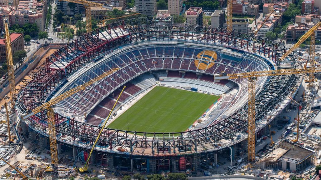 Las obras del Spotify Camp Nou en mayo de 2025