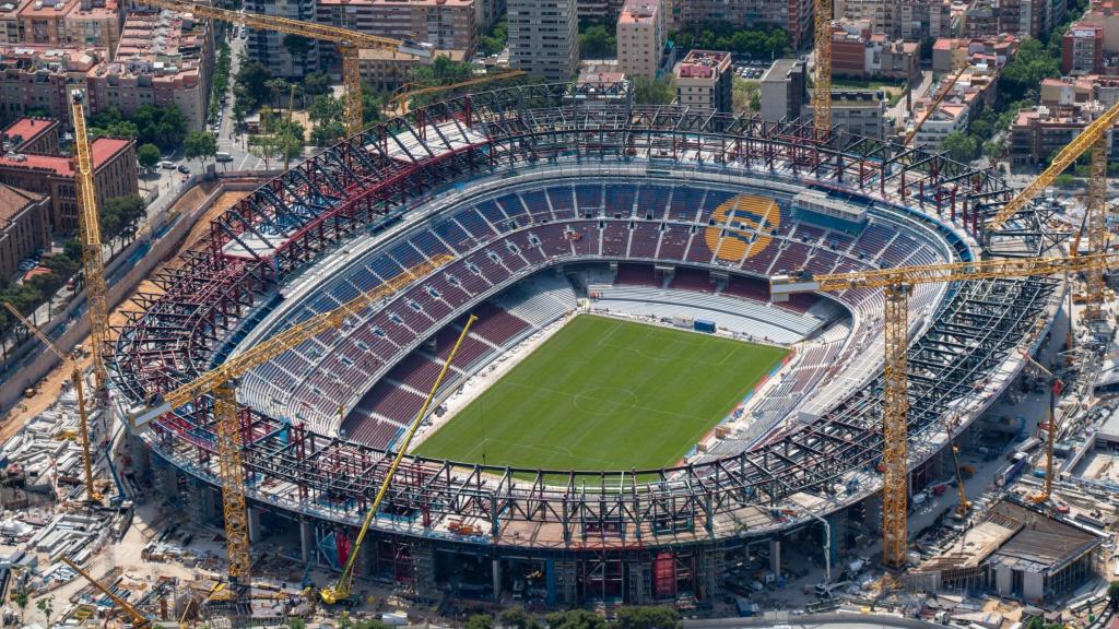 Las obras del Spotify Camp Nou en mayo de 2025