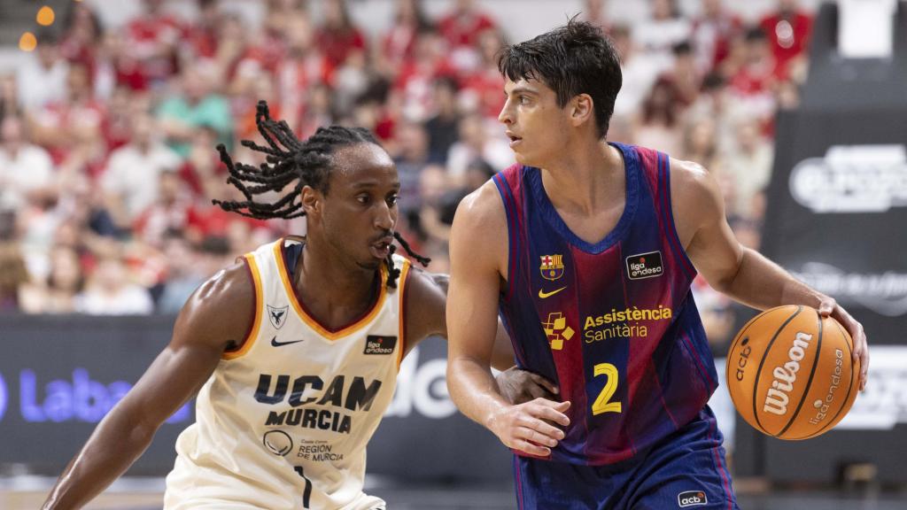 Juani Marcos bota a l'UCAM Múrcia-Barça de bàsquet de l'ACB