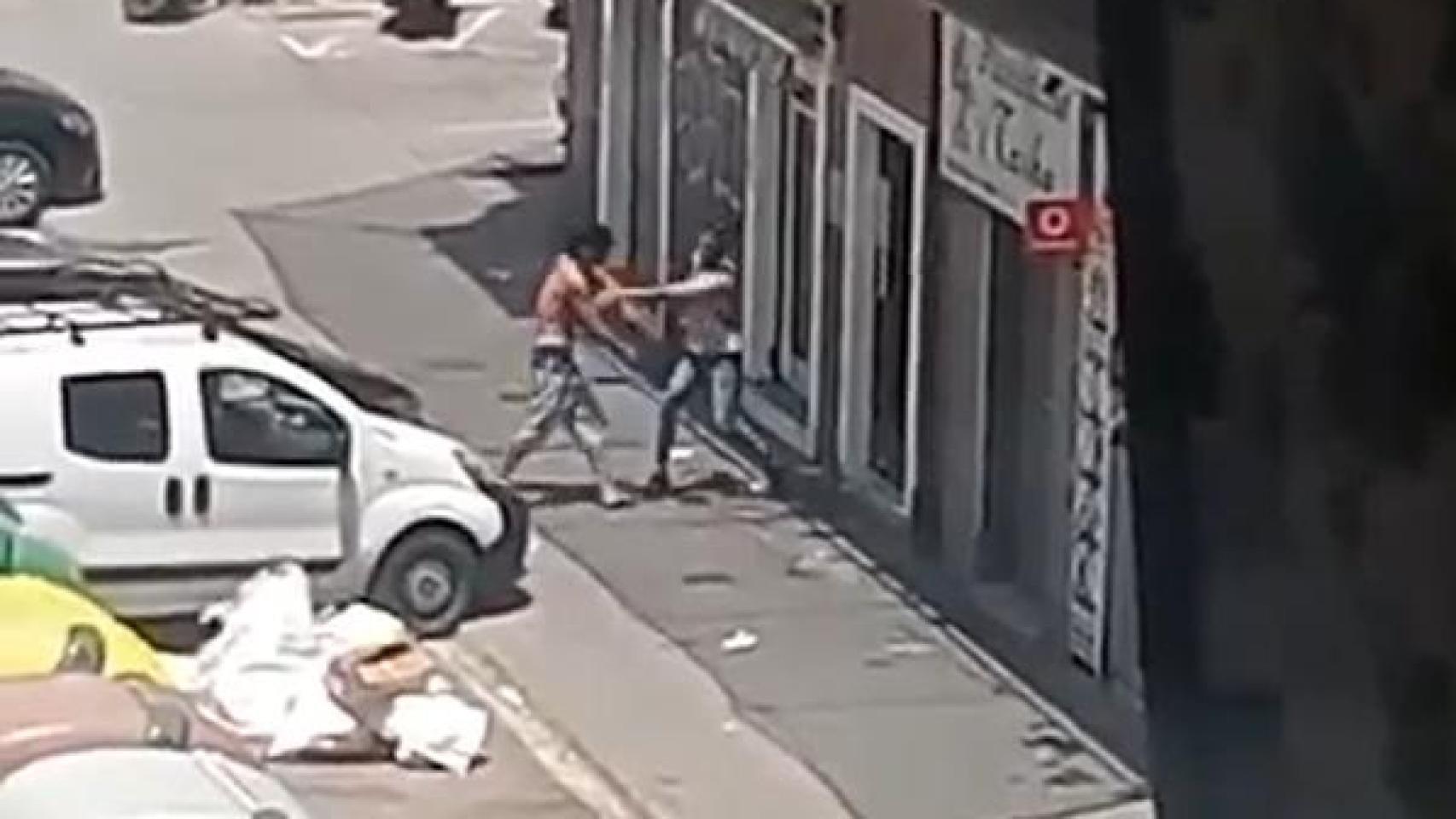 Pelea en Badalona
