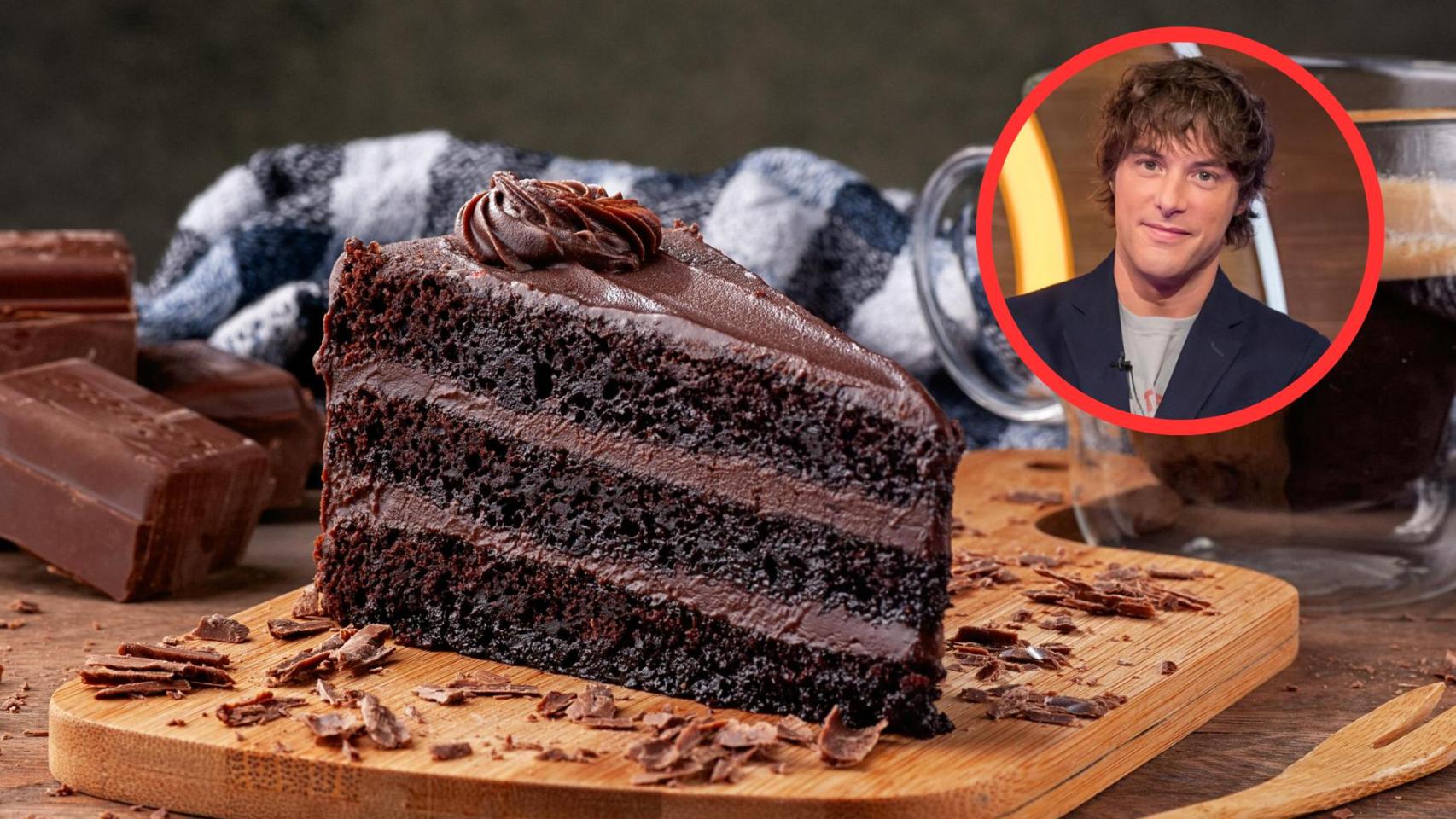 Jordi Cruz y bizcocho de chocolate