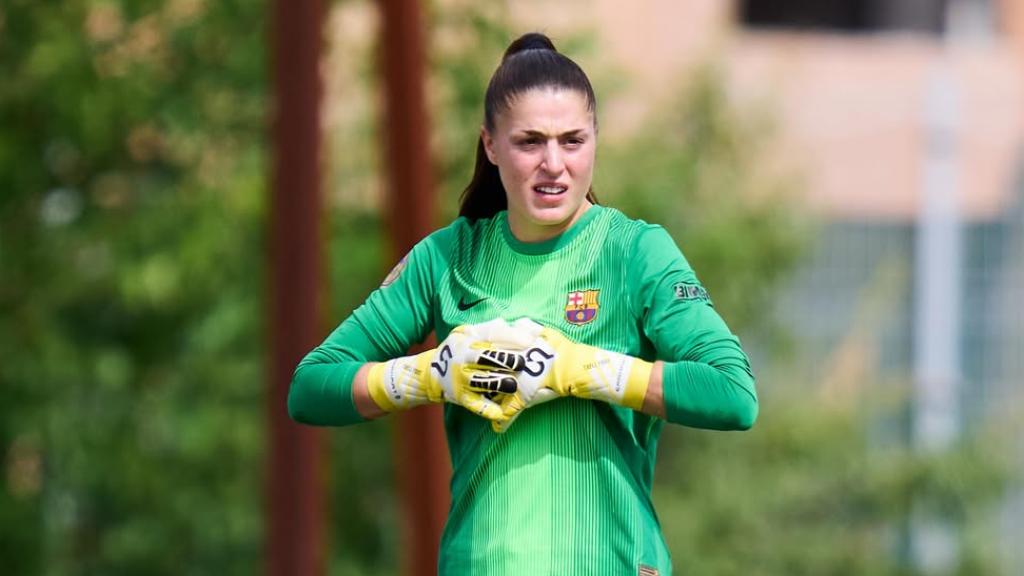Meritxell Font, en su debut con el Barça Femenino en Liga F