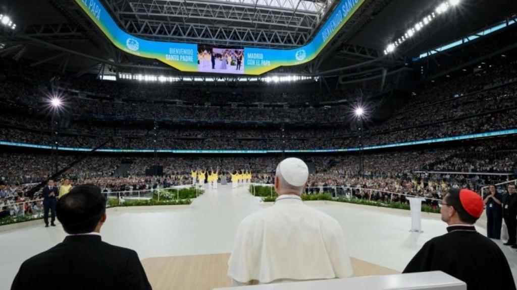 El Papa en el Bernabéu