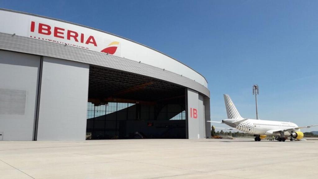 L'hangar de manteniment d'Iberia a l'Aeroport de Barcelona