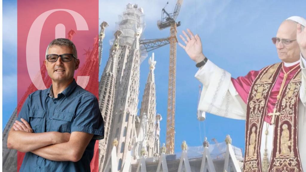 El Papa León XIV y una imagen de la Sagrada Familia
