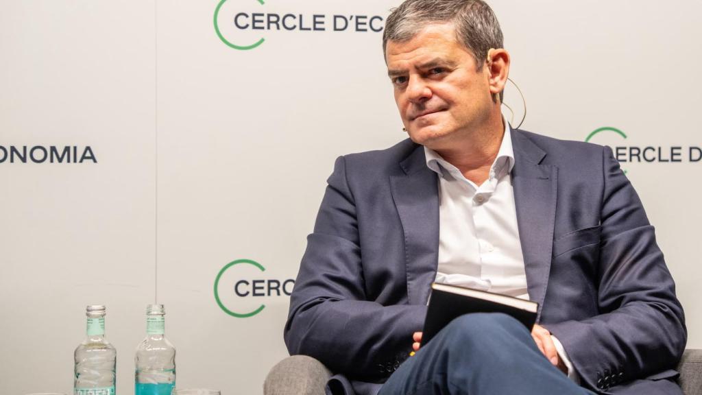Gonzalo Carbó (Endesa) durant la taula rodona sobre nuclears