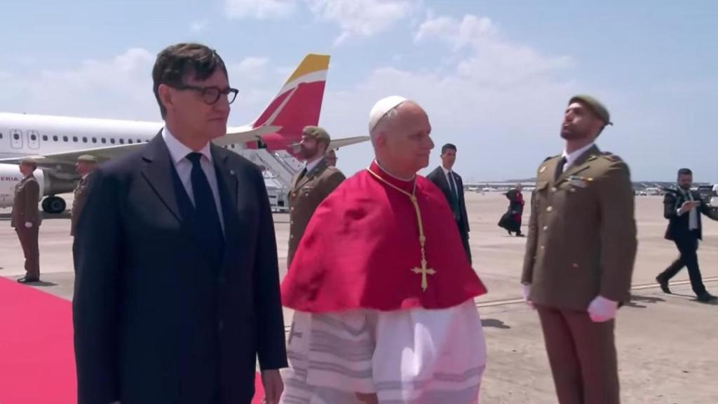 El papa Lleó XIV i Salvador Illa