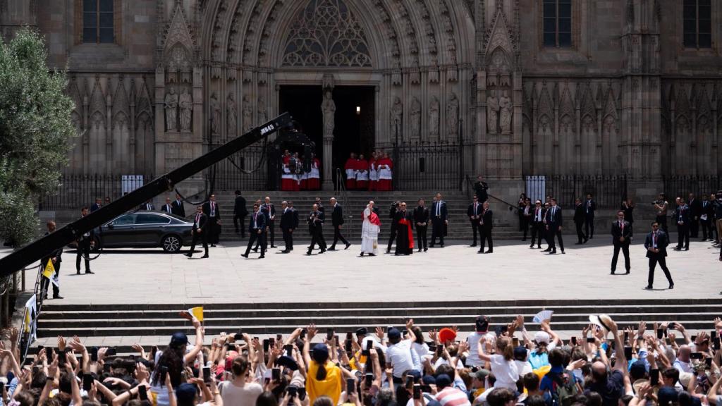 El papa Lleó XIV a la Catedral de Barcelona