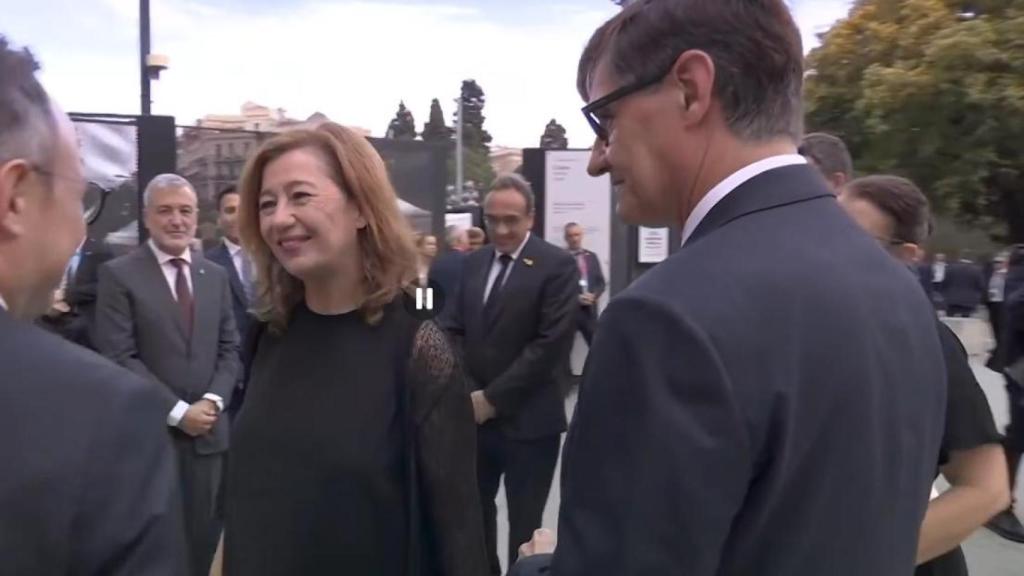 Llegada de autoridades a la Sagrada Familia durante la visita del Papa a Barcelona