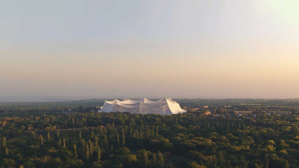 Un render de l'Estadi Hassan II