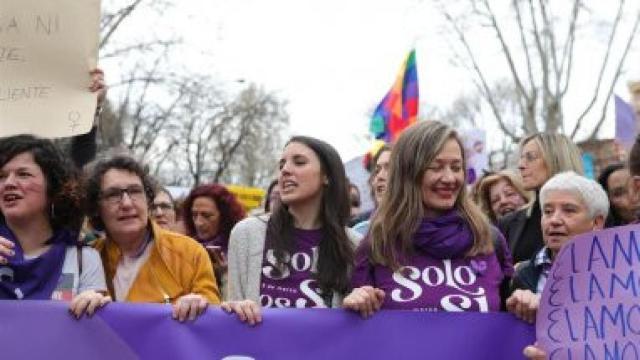 La ministra de Igualdad, Irene Montero, en una manifestacin feminista / EP