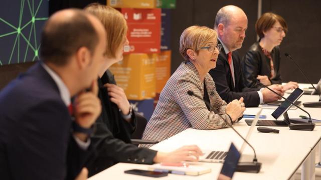 Presentacin de las nuevas participaciones del Gobierno Vasco en el tejido empresarial. / EFE.