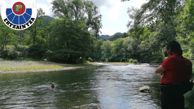Una zona del río Bidasoa / Ertzaintza