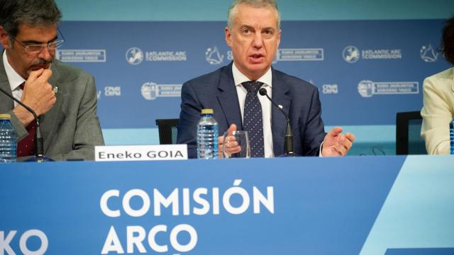 El Lehendakari Iigo Urkullu, en la Asamblea General de la Comisin Arco Atlntico, en el Palacio Kursaal, el 24 de mayo de 2022 / Europa Press