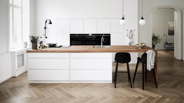 Diseo de cocina de la marca danesa Kvik, que pretende abrir en Bilbao. / KVIK