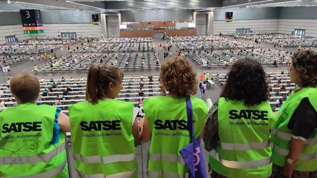 Delegadas de Satse vigilan una prueba de oposicin de Osakidetza / EP