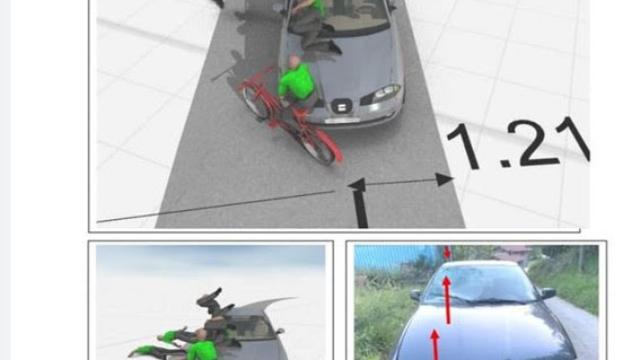 Reconstruccin del accidente.