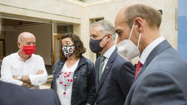 Ral Arza, Loli Garca, Iigo Urkullu y Eduardo Zubiaurre./ IREKIA