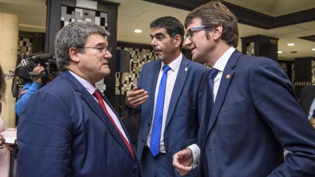 Juan Mara Aburto (Bilbao), Eneko Goia (San Sebastin) y Gorka Urtaran (Vitoria). / ARABA PRESS
