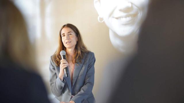 Aloa Martiarena, responsable del programa de apoyo a las pymes de Amazon, en una jornada de emprendimiento con Womenalia y Fundacin Telefnica / CV