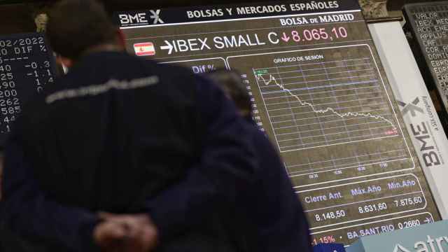 Grfico bajista del Ibex en la Bolsa de Madrid / Eduardo Parra (EP)