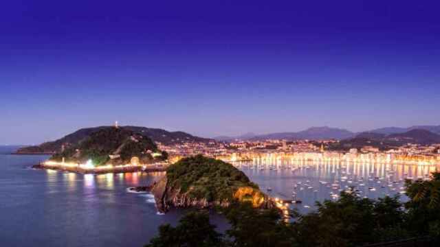 Vista area de Donostia.