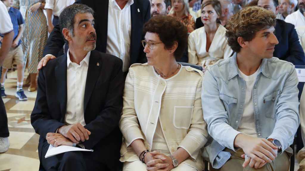 El alcalde de San Sebastián, Eneko Goia, junto la concejala de Urbanismo, Nekane Arzallus.