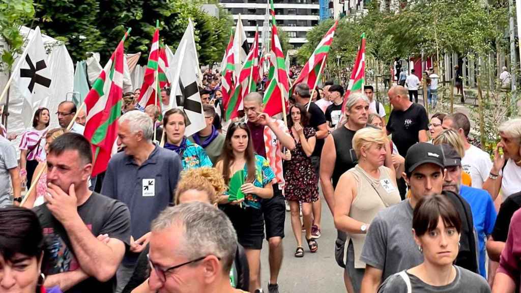 Manifestación en Mondragón por los presos de ETA.