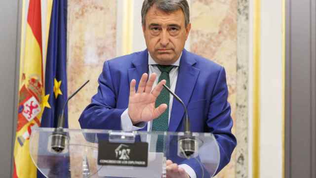 El portavoz del PNV en el Congreso, Aitor Esteban, tras la sesión constitutiva de la Mesa / Eduardo Parra - Europa Press