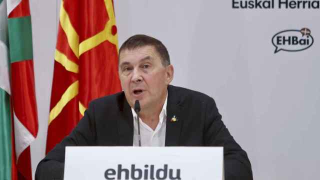 El líder de Bildu, Arnaldo Otegi, este sábado en Francia.