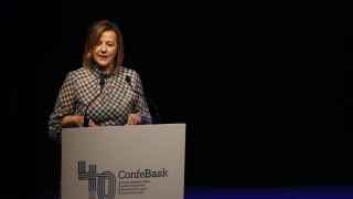 Tamara Yagüe, presidenta de Confebask / EFE