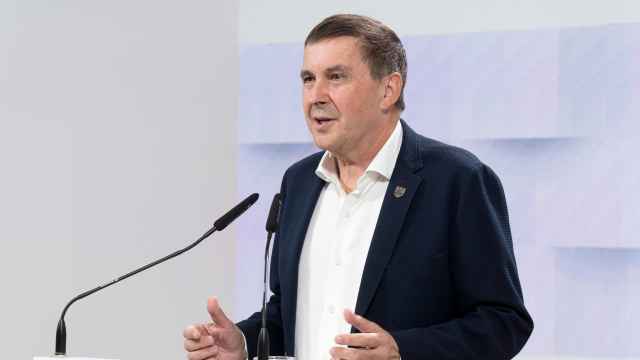 El coordinador general de EH-Bildu, Arnaldo Otegi, no será el candidato de la coalición soberanista en las autonómicas vascas / EH-Bildu