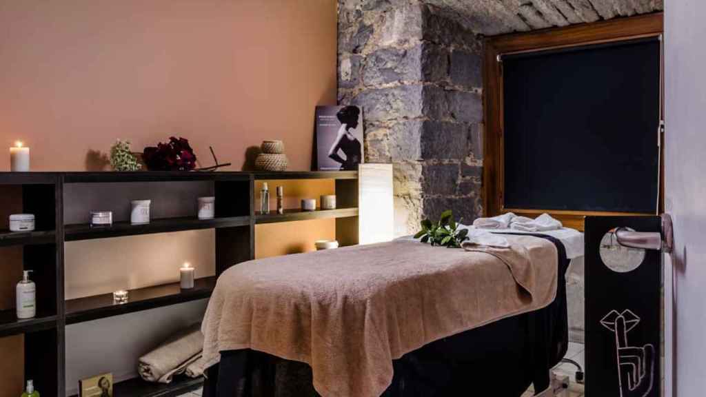 Una de las salas de masaje del balneario.