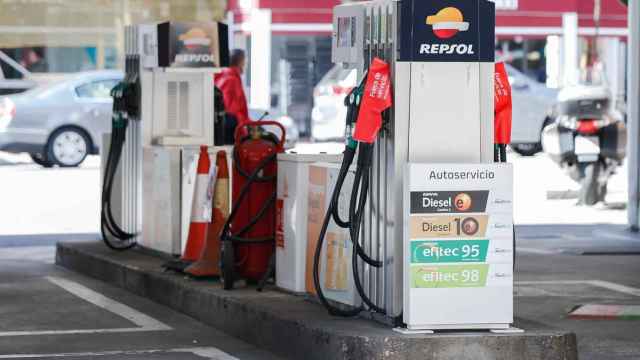 Una gasolinera de Madrid.