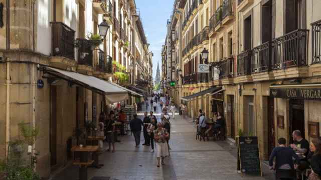 El casco antiguo de Donostia, en Gipuzkoa.