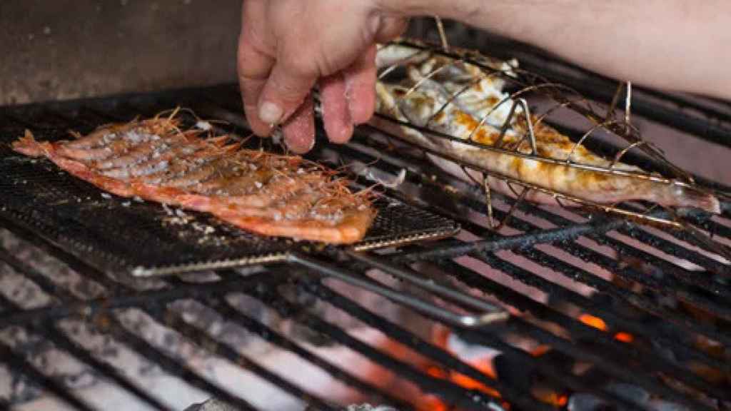 La parrilla del restaurante Bedua, su seña de identidad.