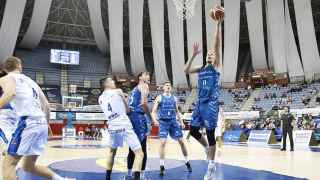 El Gipuzkoa Basket, durante un encuentro de esta temporada ante el Fuenlabrada.