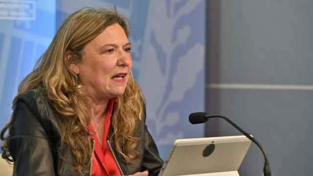 La consejera de Salud, Gotzone Sagardui, en la rueda de prensa posterior al consejo de Gobierno / Irekia