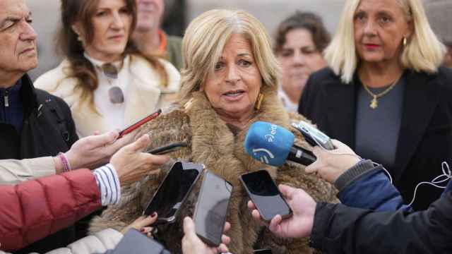 La presidenta de Covite, Consuelo Ordóñez, antes de comparecer en la Comisión de Presidencia, Justicia y Administración Local de la Asamblea de Madrid / Borja Sánchez Trillo - EFE