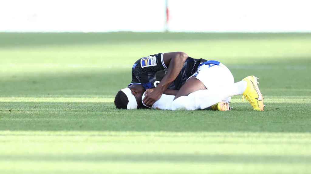 Sadiq Umar, momento en el que sufrió la grave lesión en septiembre del 2022.