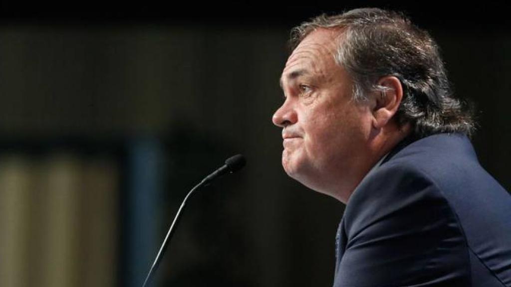 Jokin Aperribay, durante una rueda de prensa esta temporada.