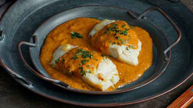 Bacalao a la vizcaína.